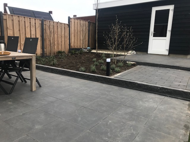 Tuin bij nieuwbouw woning